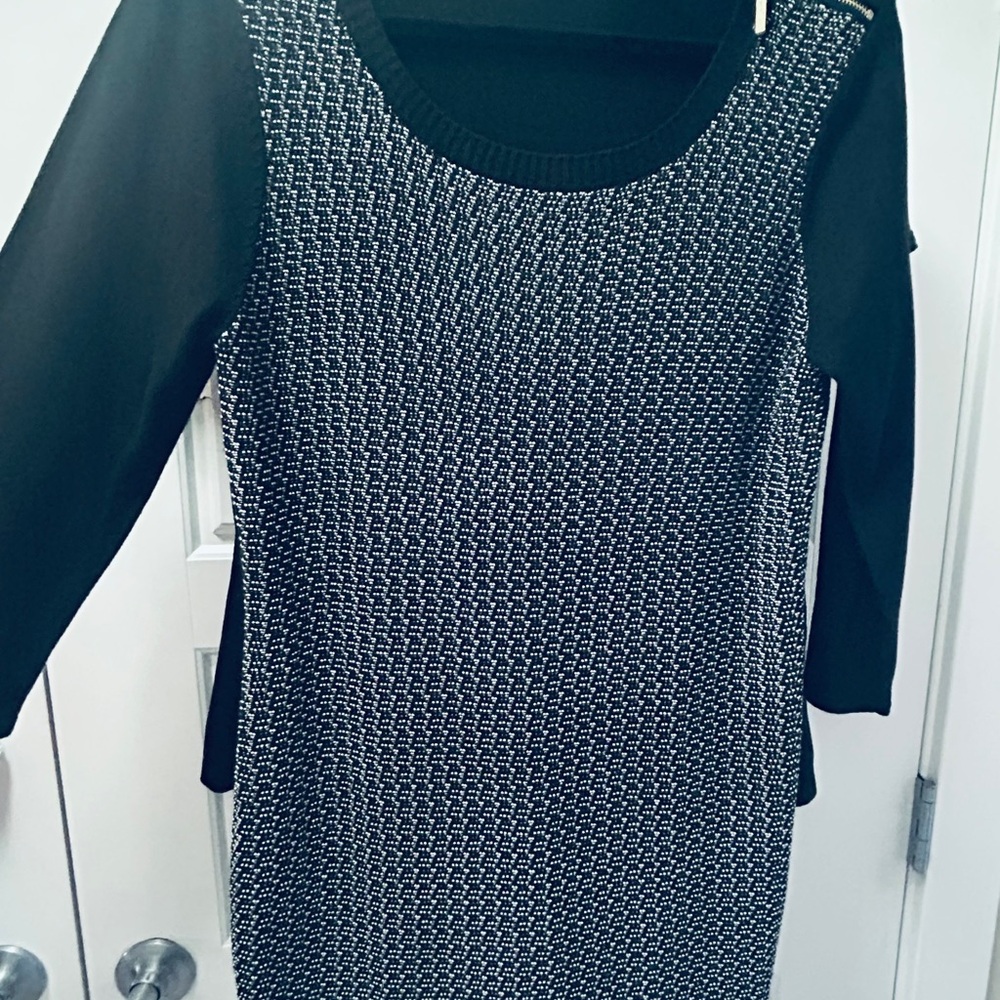 Ivanka Trump Black Sweater dress large. Madewell in perfect condition.